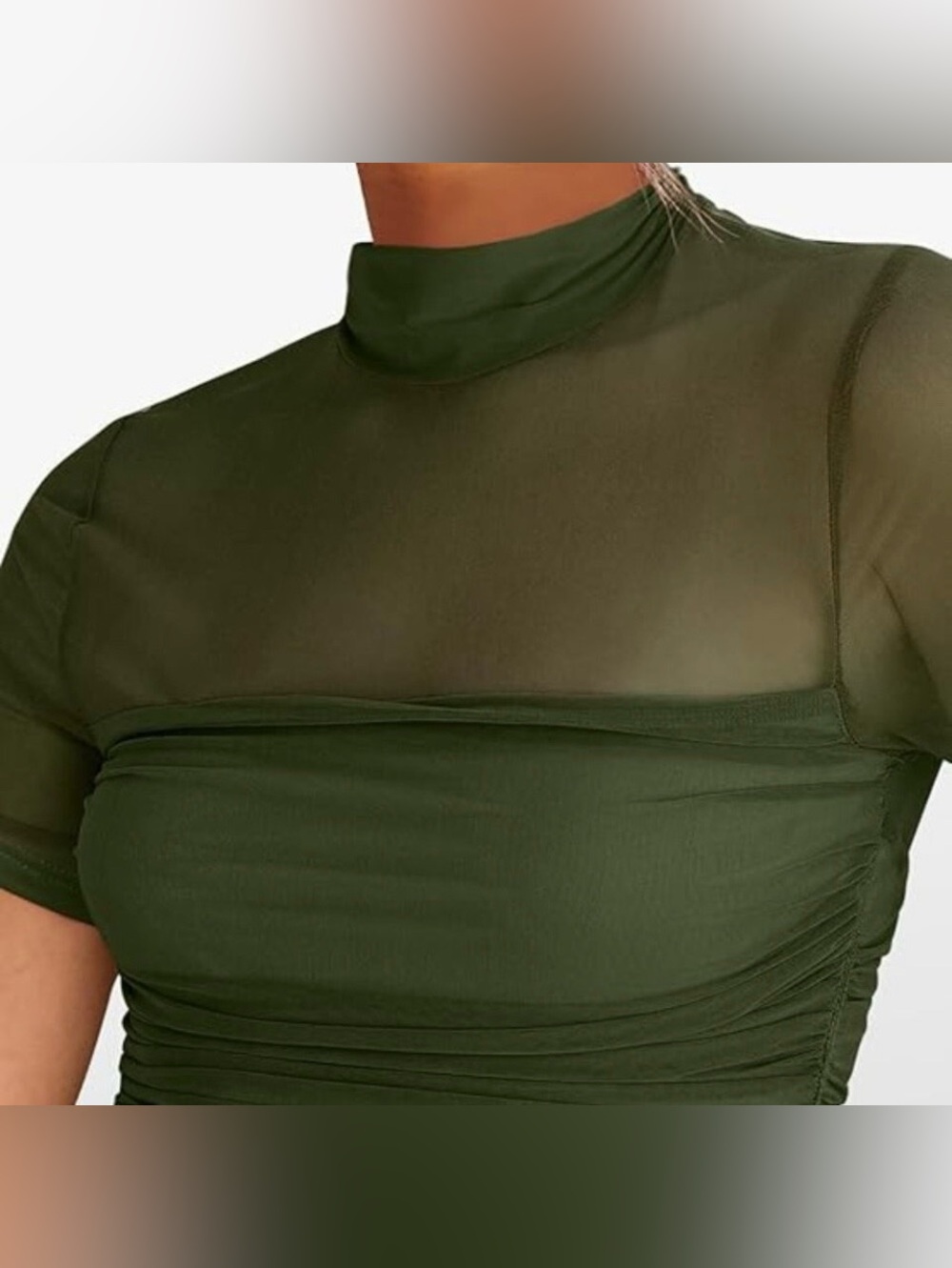 ReoRia Veiled Allure High Neck Top Women’s Size Medium - Picture 4 of 8